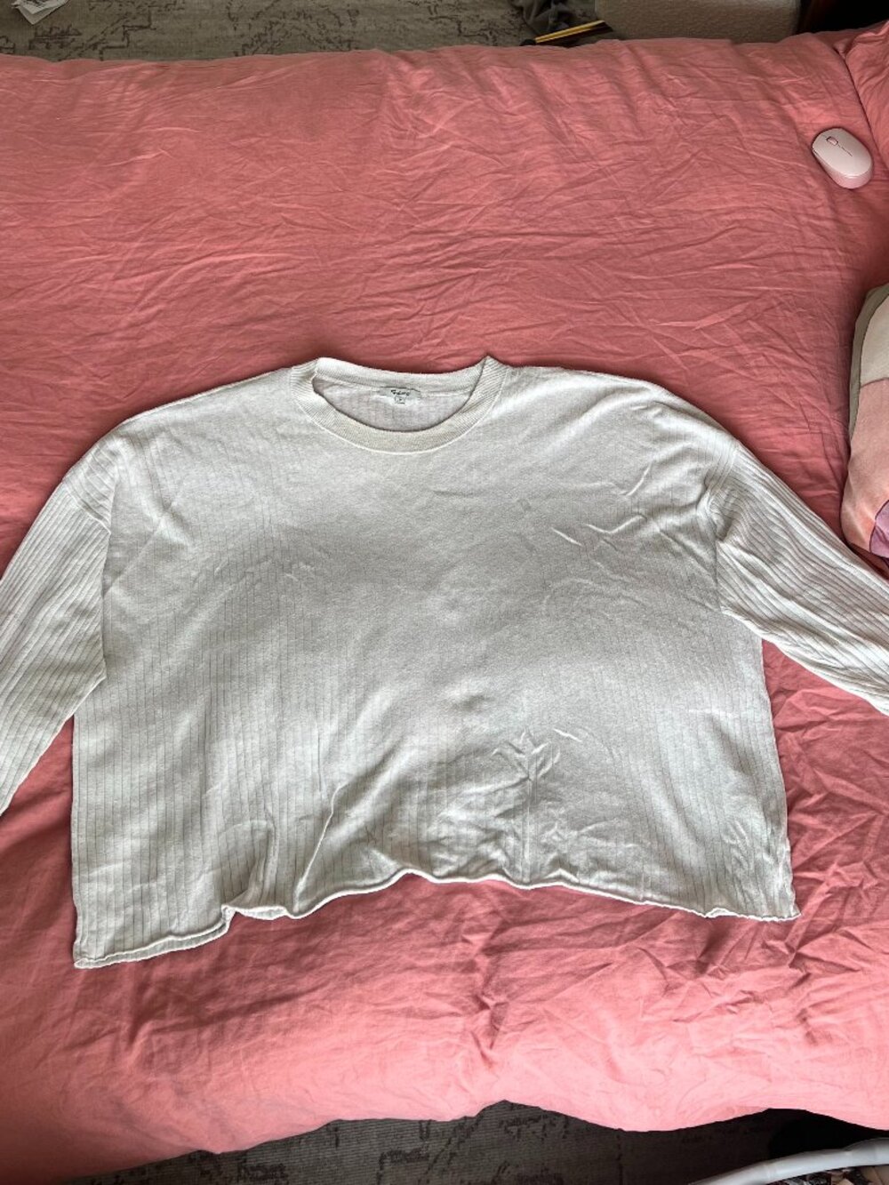 Oversized Ribbed long sleeve tee